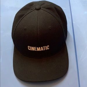 BLACK CINEMATIC SNAPBACK HAT